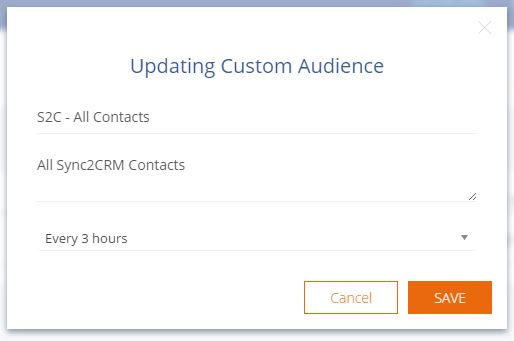 Save Edit To Custom Audience