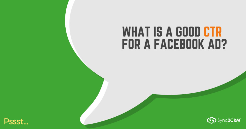 What is a good CTR for a Facebook ad?