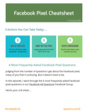 New Facebook Pixel Cheatsheet - Facebook Live Episode #2